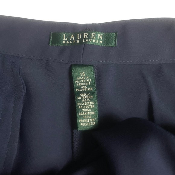 Lauren‎ Ralph Lauren 16 Navy NEW w/ Tags Zipper Golf Cruise Shorts - Picture 2 of 5